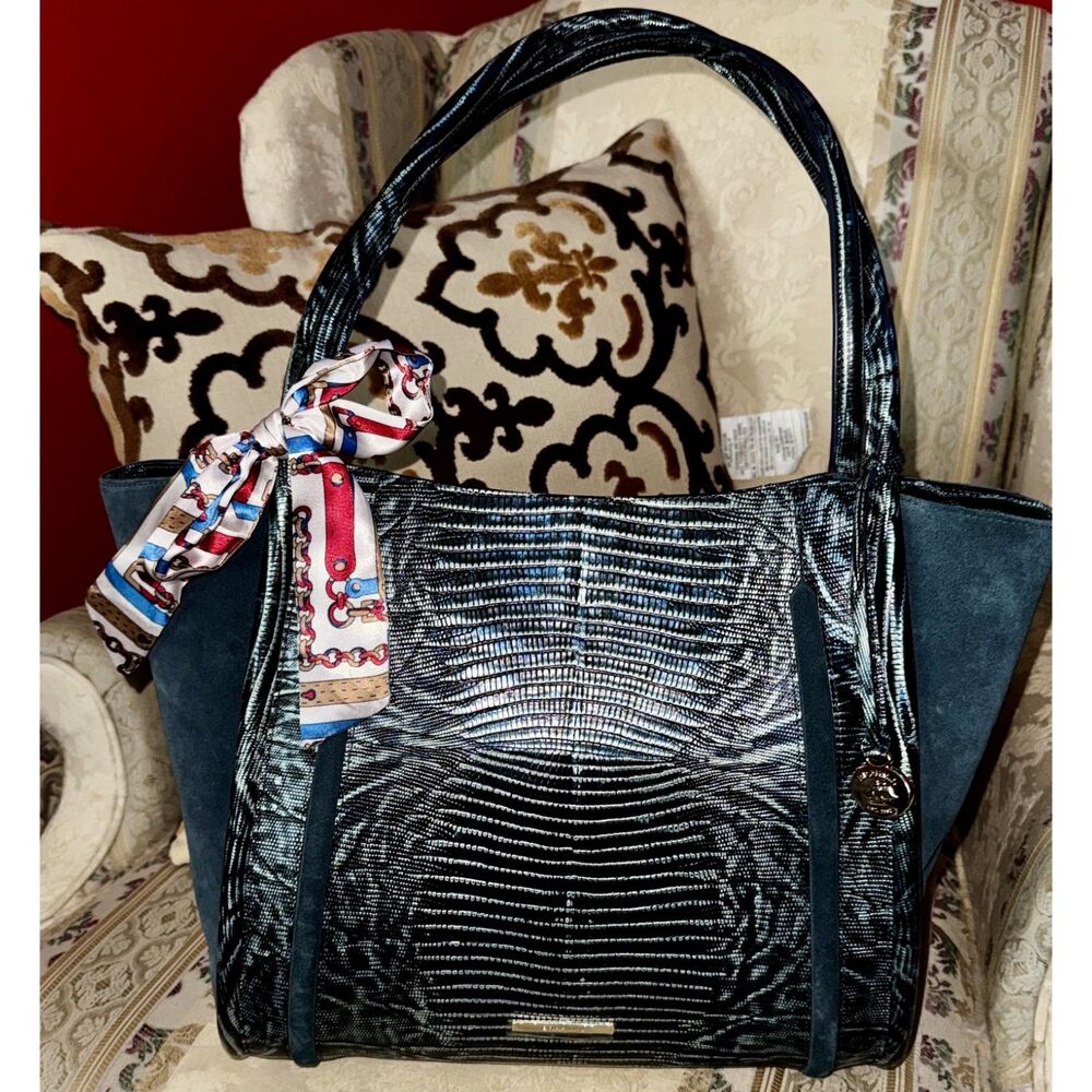 Brahmin Slate Willow Bailee Shoulder Bag Great Condition! Gorgeous!